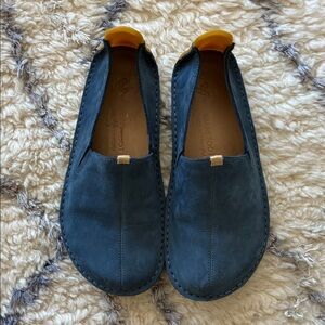 Vivobarefoot Ababa Loafers Womens EU 39 Blue Leather Slip On